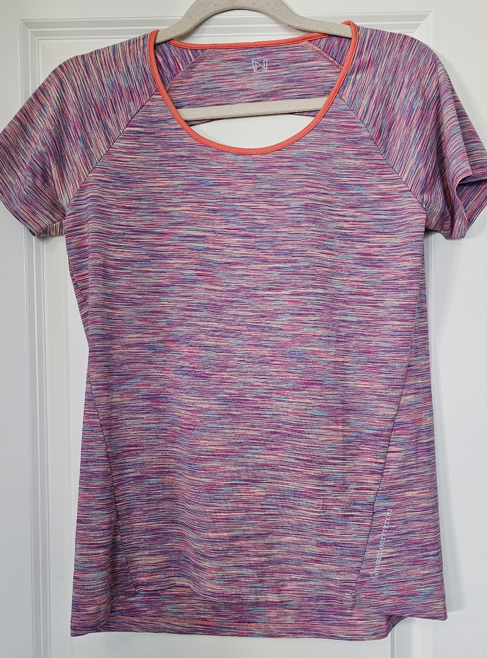 Noble Outfitters Athletic Top Women’s Small Multicolor  Cutout Back Hiking Shirt